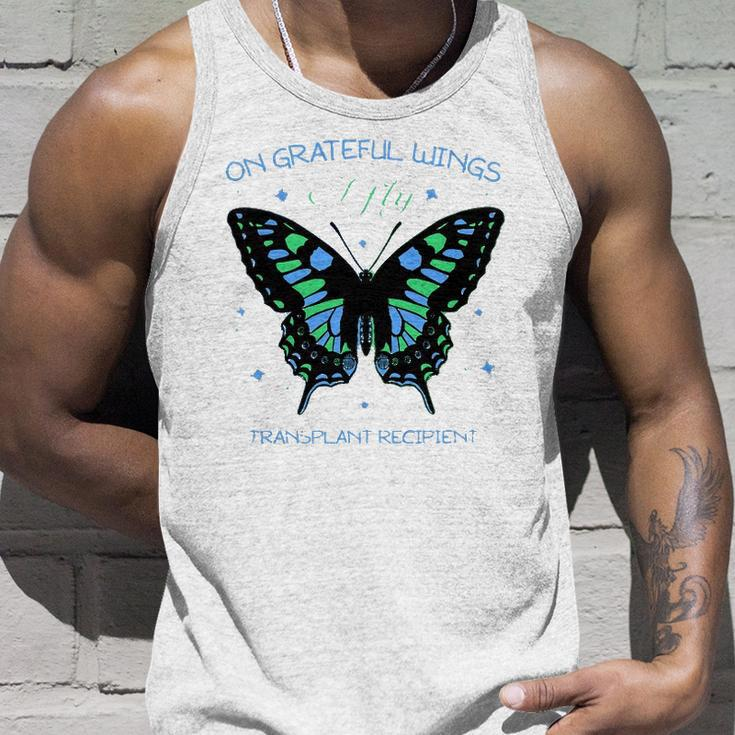 Butterfly On Grateful Wings I Fly Transplant Recipient Unisex Tank Top Gifts for Him
