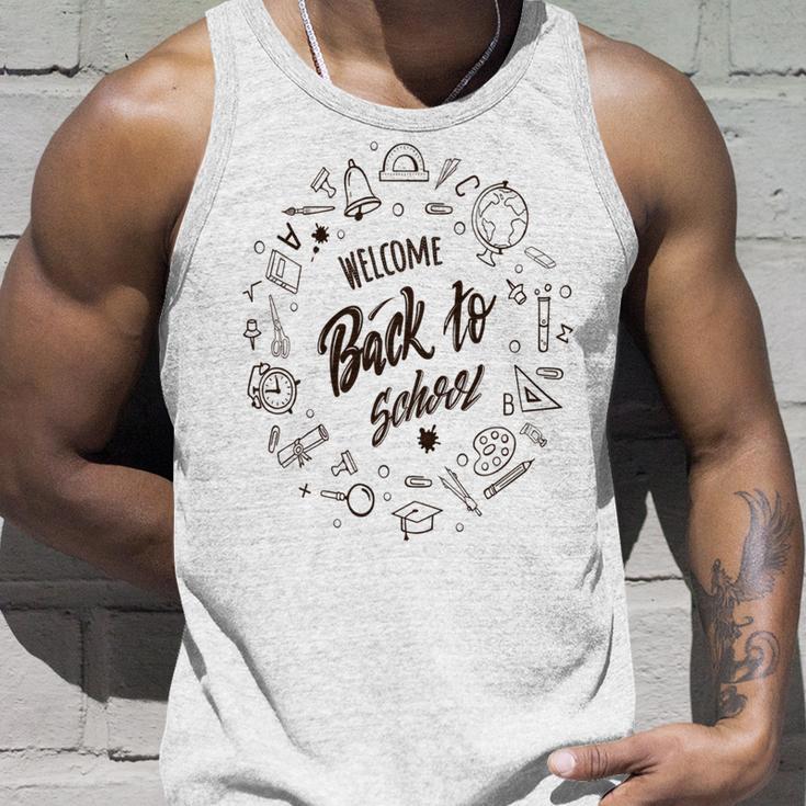 Buy Welcome Back To School Unisex Tank Top Gifts for Him