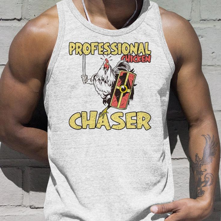 Chicken Farmer Professional Chicken Chaser Unisex Tank Top Gifts for Him