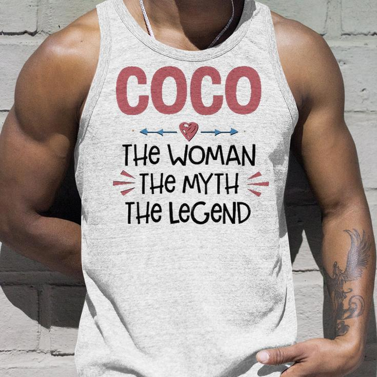 Coco Grandma Gift Coco The Woman The Myth The Legend Unisex Tank Top Gifts for Him