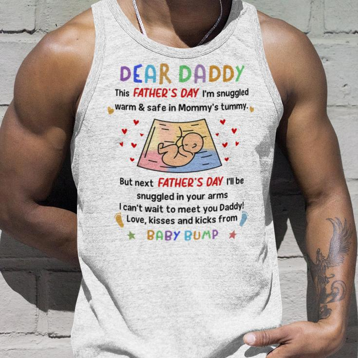 Dear Daddy I Cant Wait To Meet You Baby Bump Mug Unisex Tank Top Gifts for Him