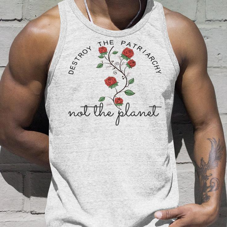 Destroy The Patriarchy Not The Planet Unisex Tank Top Gifts for Him