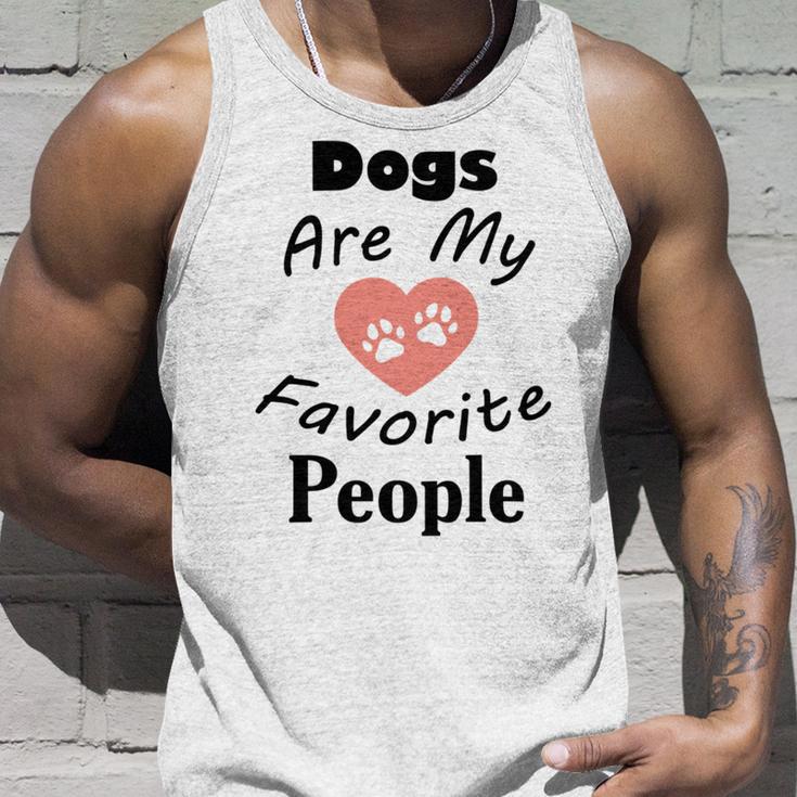 Dogs Are My Favorite People Funny Dogs Quotes Gift For Dogs Lovers Unisex Tank Top Gifts for Him