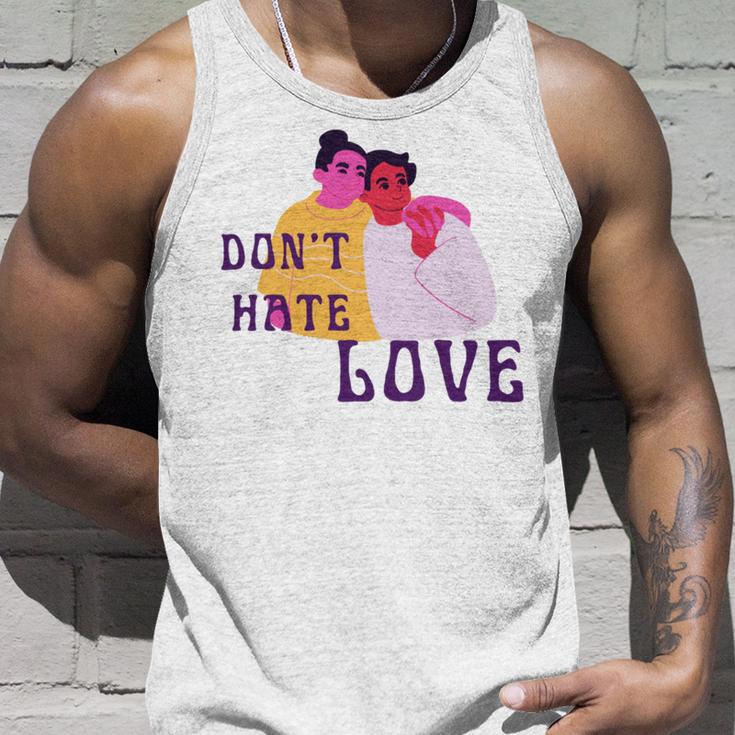 Dont Hate Love Unisex Tank Top Gifts for Him