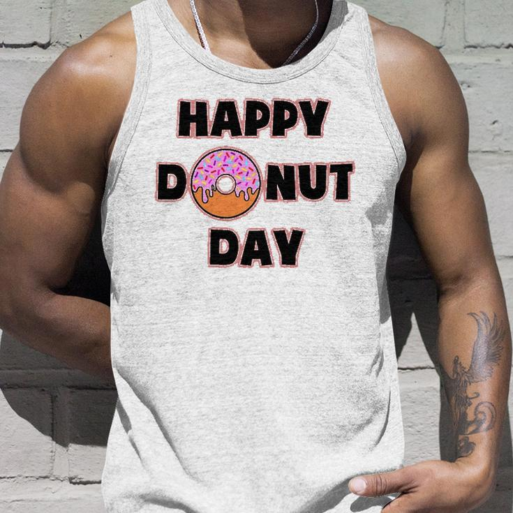 Donut Design For Women And Men - Happy Donut Day Unisex Tank Top Gifts for Him