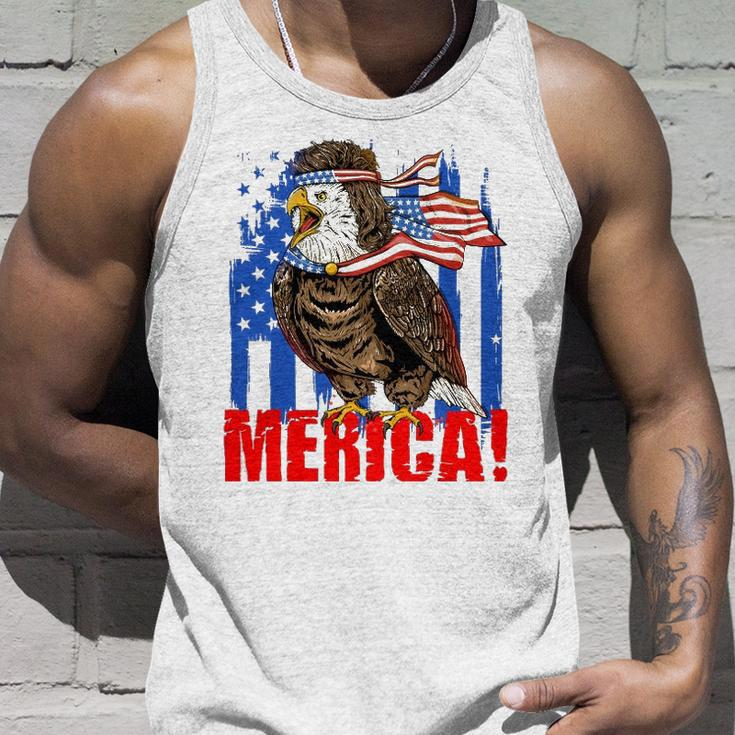 Eagle American Flag Usa Flag Mullet Eagle 4Th Of July Merica Tank Top Gifts for Him