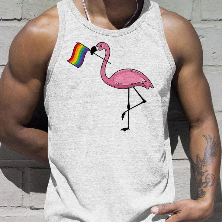 Flamingo Lgbt Flag Cool Gay Rights Supporters Gift Unisex Tank Top Gifts for Him