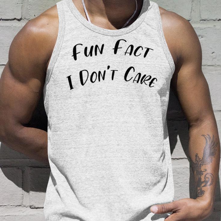 Fun Fact L Dont Care Funny V2 Unisex Tank Top Gifts for Him