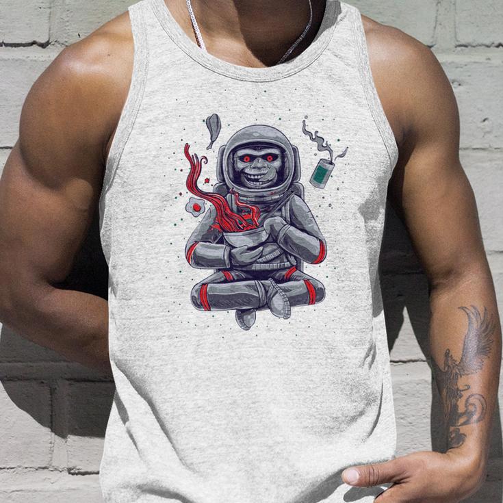 Funny Astronaut Monkey Ramen V2 Unisex Tank Top Gifts for Him