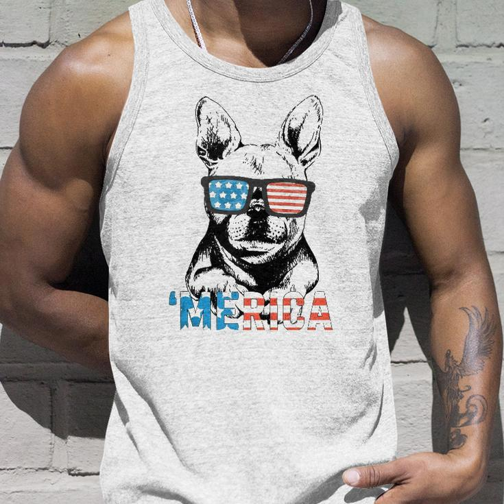 Funny Frenchie Merica Gift Boys Girls Dog Lover 4Th July Unisex Tank Top Gifts for Him