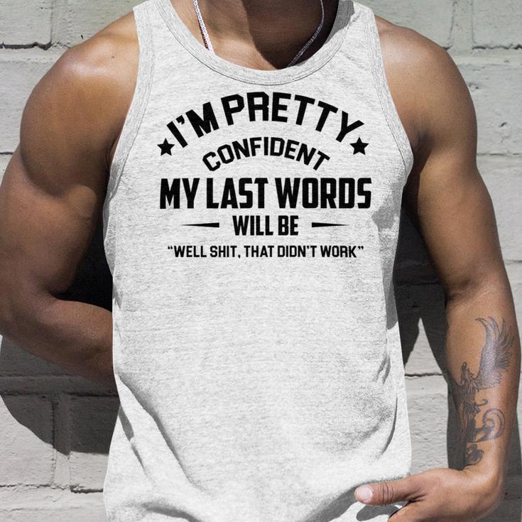 Funny Im Pretty Confident V2 Unisex Tank Top Gifts for Him