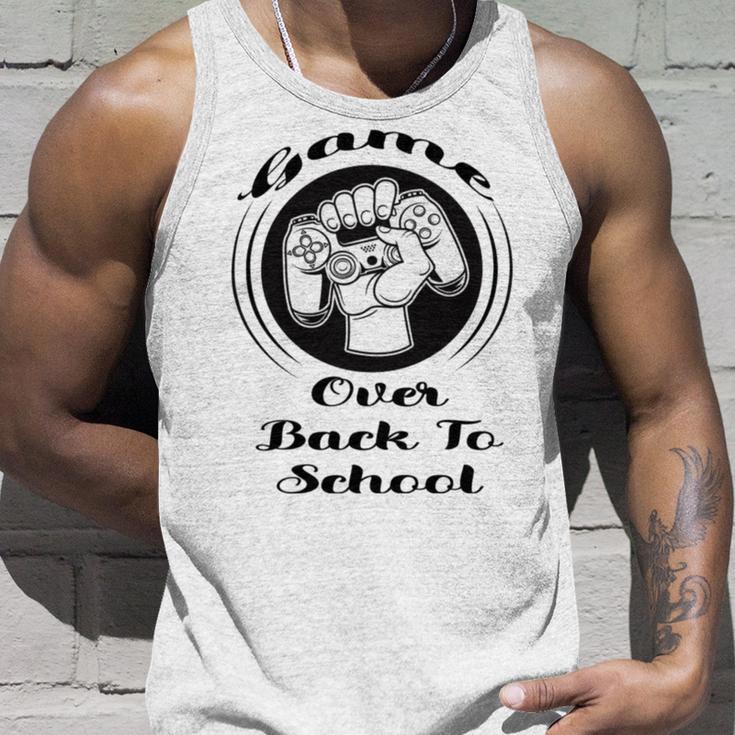 Game Over Back To School Unisex Tank Top Gifts for Him