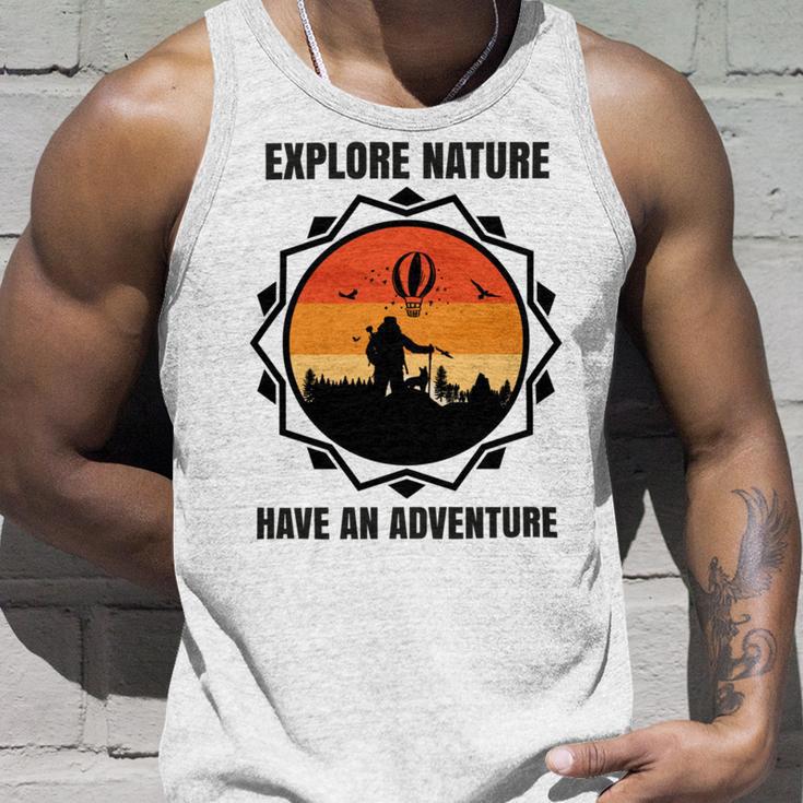 Go Explore Nature Have An Adventure Gift For Wilderness Camping Hiking Lovers Travel In The Wild Gift For Holidays Unisex Tank Top Gifts for Him