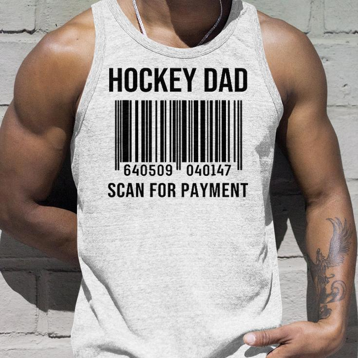 Hockey Dad Scan For Payment Sport Dad Fathers Day Gift Unisex Tank Top Gifts for Him