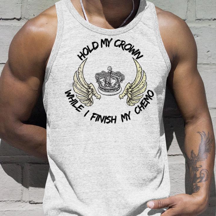 Hold My Crown While I Finish My Chemo V4 Unisex Tank Top Gifts for Him