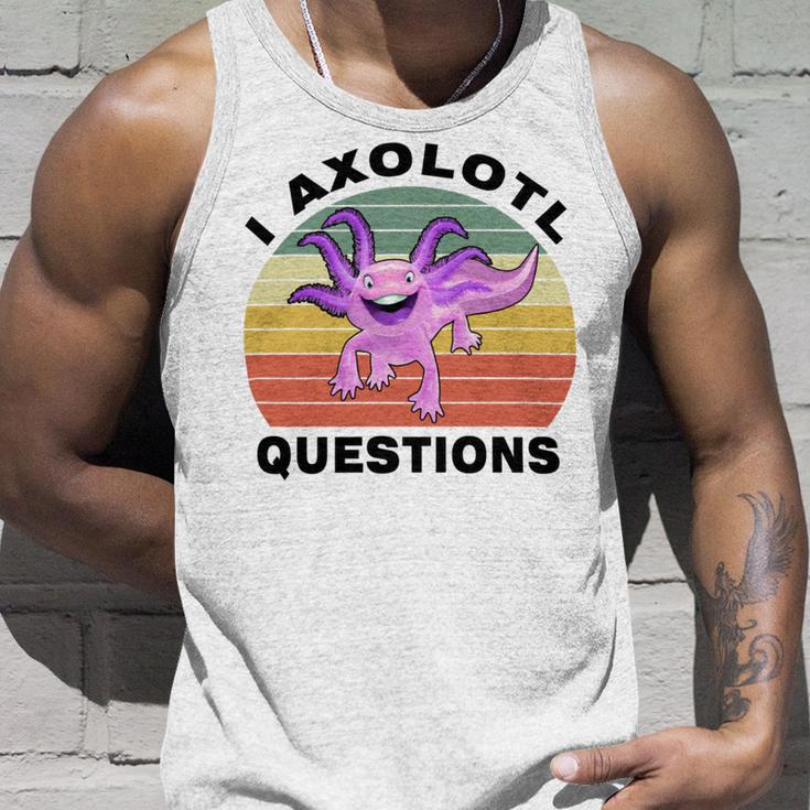 I Axlotl Questions Cute Axlotl V2 Unisex Tank Top Gifts for Him