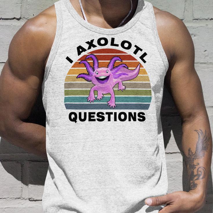 I Axlotl Questions Cute Axlotl V3 Unisex Tank Top Gifts for Him