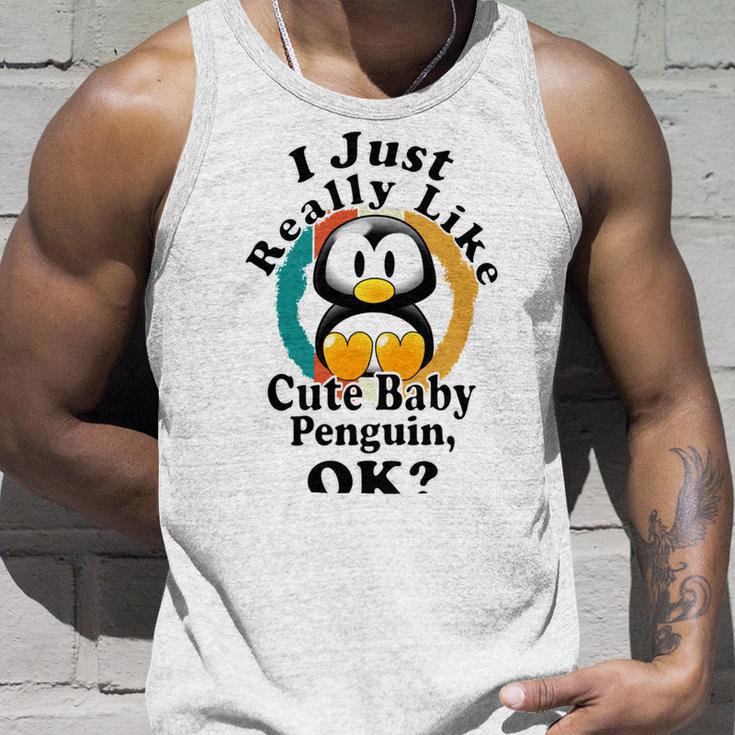 I Really Like Cute Baby Penguin Ok Unisex Tank Top Gifts for Him