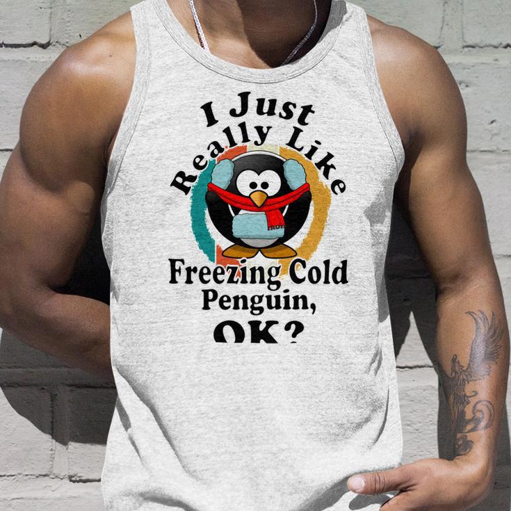 I Really Like Freezing Cold Penguin Ok Unisex Tank Top Gifts for Him