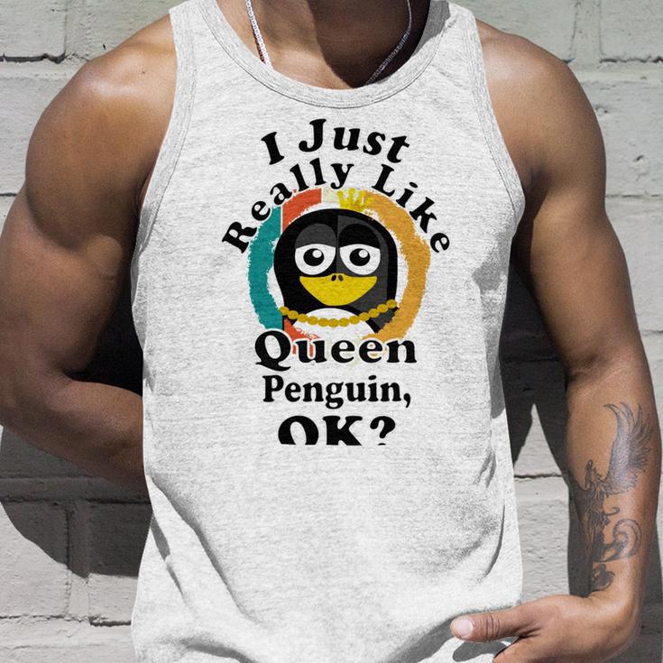 I Really Like Queen Penguin Ok Unisex Tank Top Gifts for Him