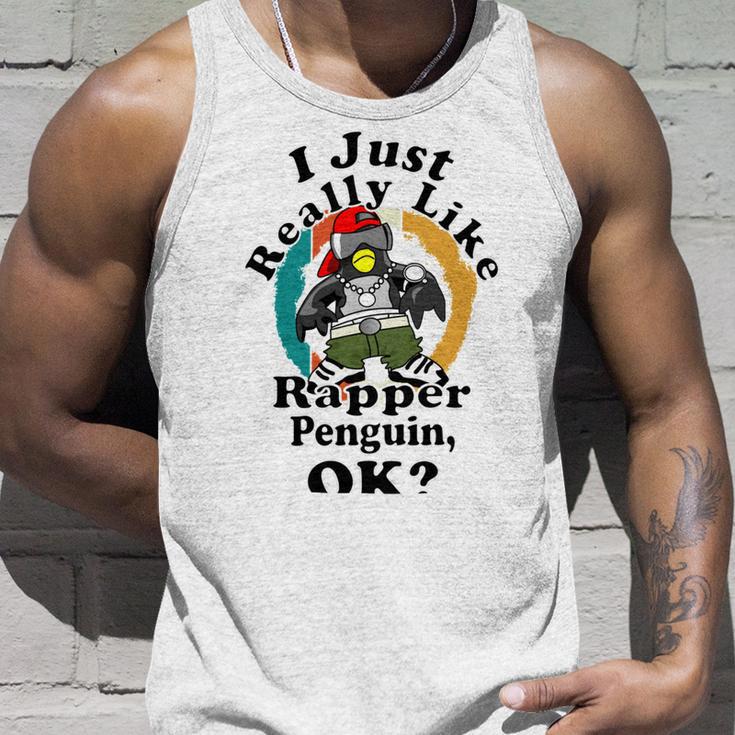 I Really Like Rapper Penguin Ok Unisex Tank Top Gifts for Him