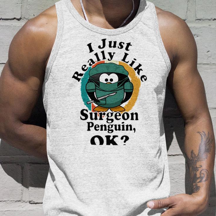 I Really Like Surgeon Penguin Ok Unisex Tank Top Gifts for Him