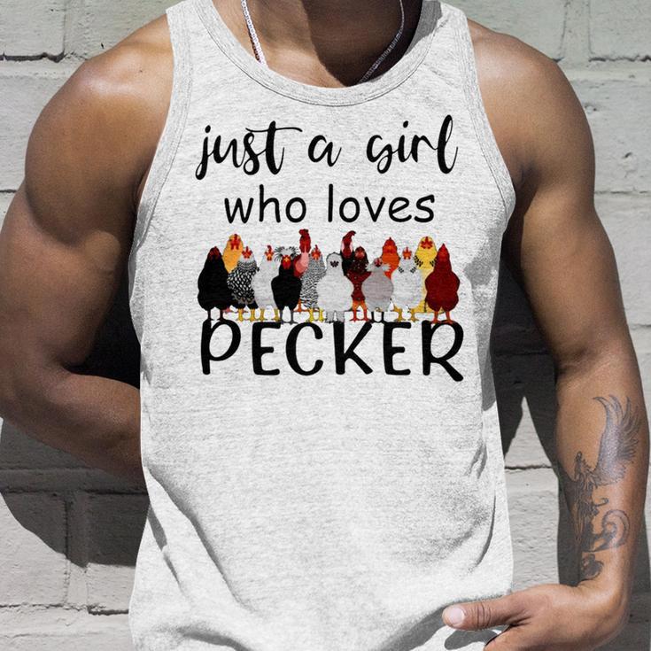 Just A Girl Who Loves Peckers 861 Shirt Unisex Tank Top Gifts for Him