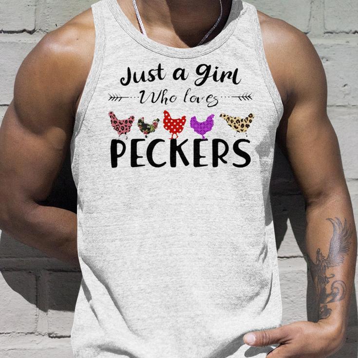 Just A Girl Who Loves Peckers 863 Shirt Unisex Tank Top Gifts for Him