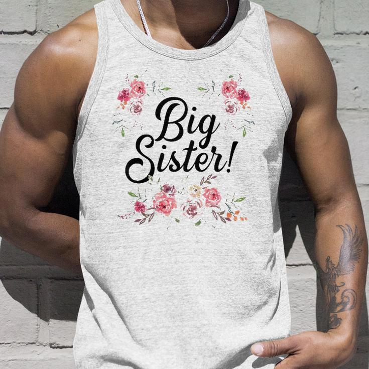Kids Cute Big Sister Floral Design Toddler Girl Unisex Tank Top Gifts for Him