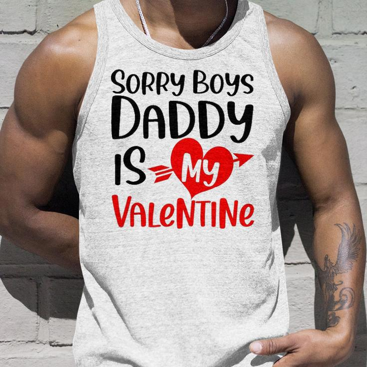 Kids Sorry Boys Daddy Is My Valentine Baby Girl Daughter Unisex Tank Top Gifts for Him