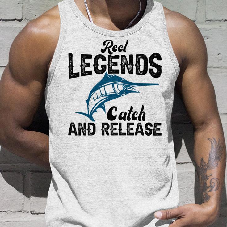 Loving Fish Reel Legends Catch And Release Unisex Tank Top Gifts for Him