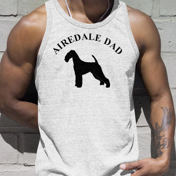 Mens Airedale Dad Airedale Terrier Owner Gift Unisex Tank Top Gifts for Him