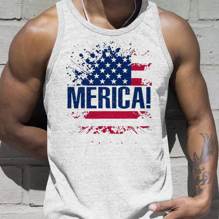 Merica S Vintage Usa Flag Merica Tee Unisex Tank Top Gifts for Him