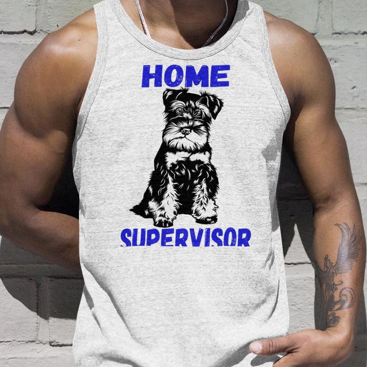 Miniature Schnauzer Home Supervisor Child Wrangler Multi Tasking Dog Unisex Tank Top Gifts for Him