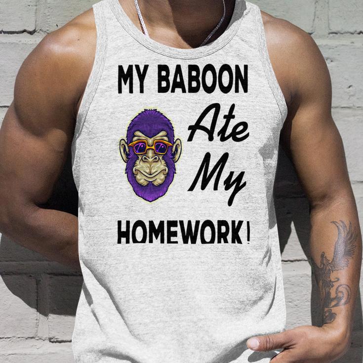 My Baboon Ate My Homework Unisex Tank Top Gifts for Him