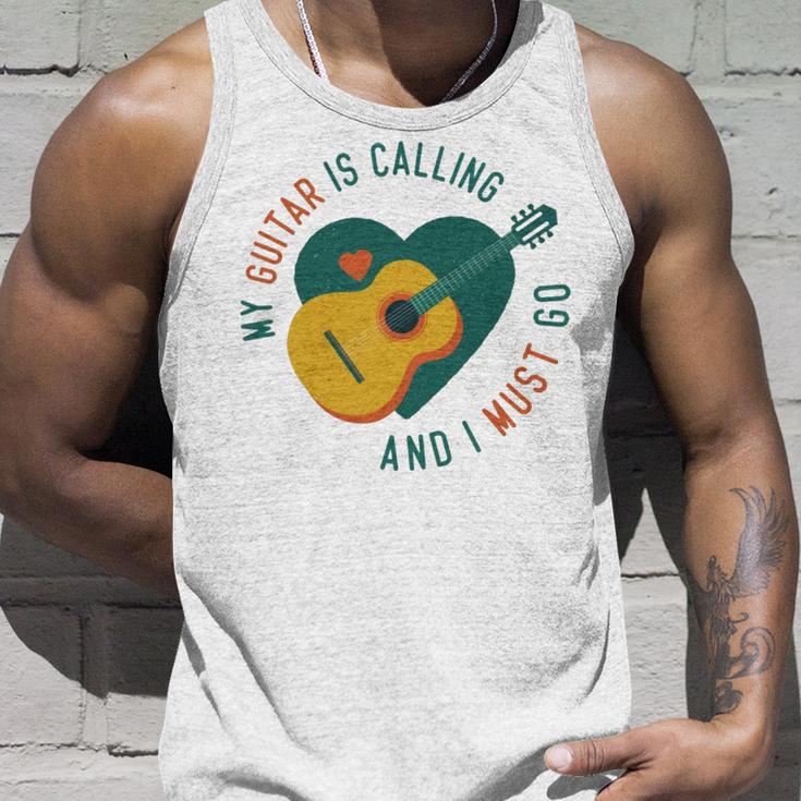 My Guitar Is Calling I Must Go 526 Trending Shirt Unisex Tank Top Gifts for Him