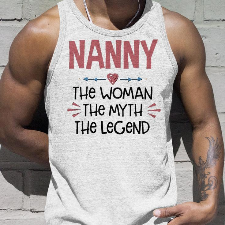 Nanny Grandma Gift Nanny The Woman The Myth The Legend Unisex Tank Top Gifts for Him