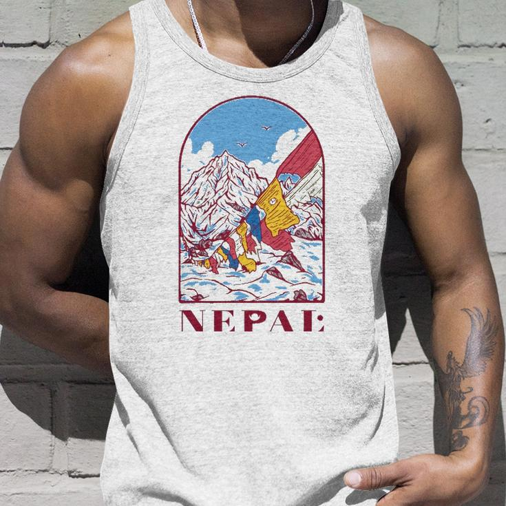Nepal Himalayan Mountain Prayer Flags Unisex Tank Top Gifts for Him
