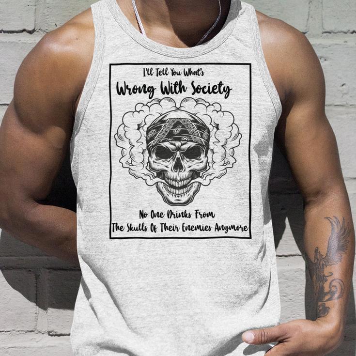 Official Wrong Society Drink From The Skull Of Your Enemies Unisex Tank Top Gifts for Him