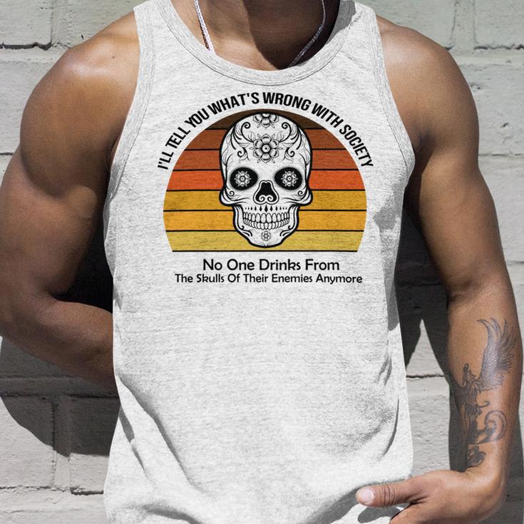 Official Wrong Society Drink From The Skull Of Your Enemies V2 Unisex Tank Top Gifts for Him