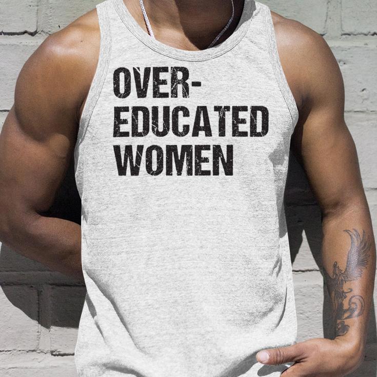 Over Educated Women V2 Unisex Tank Top Gifts for Him