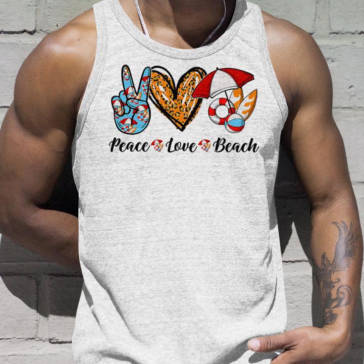 Peace Love Beach Summer Vacation 184 Shirt Unisex Tank Top Gifts for Him