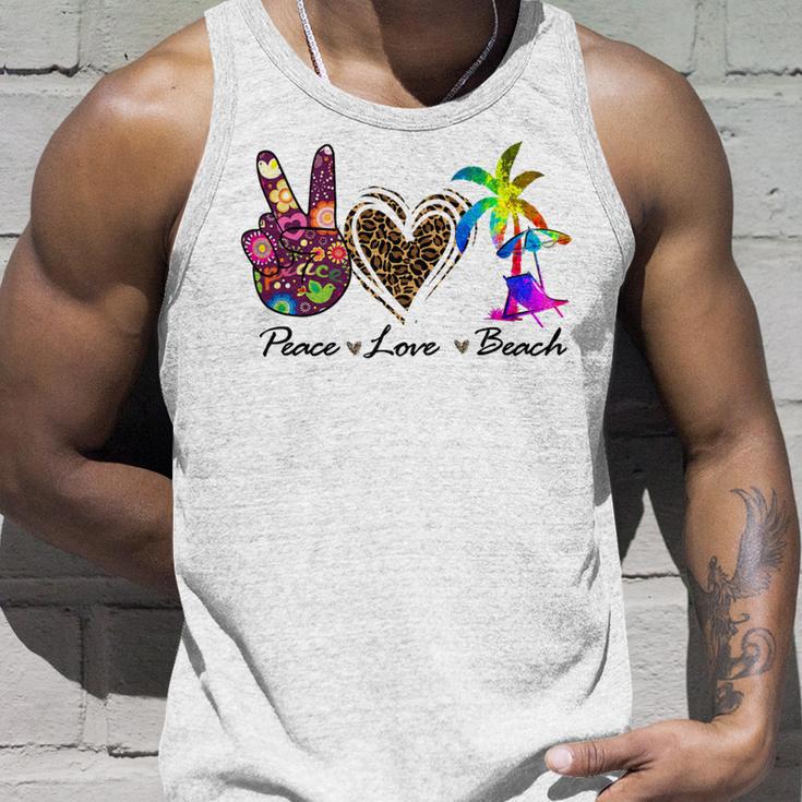 Peace Love Beach Summer Vacation Beach 185 Shirt Unisex Tank Top Gifts for Him