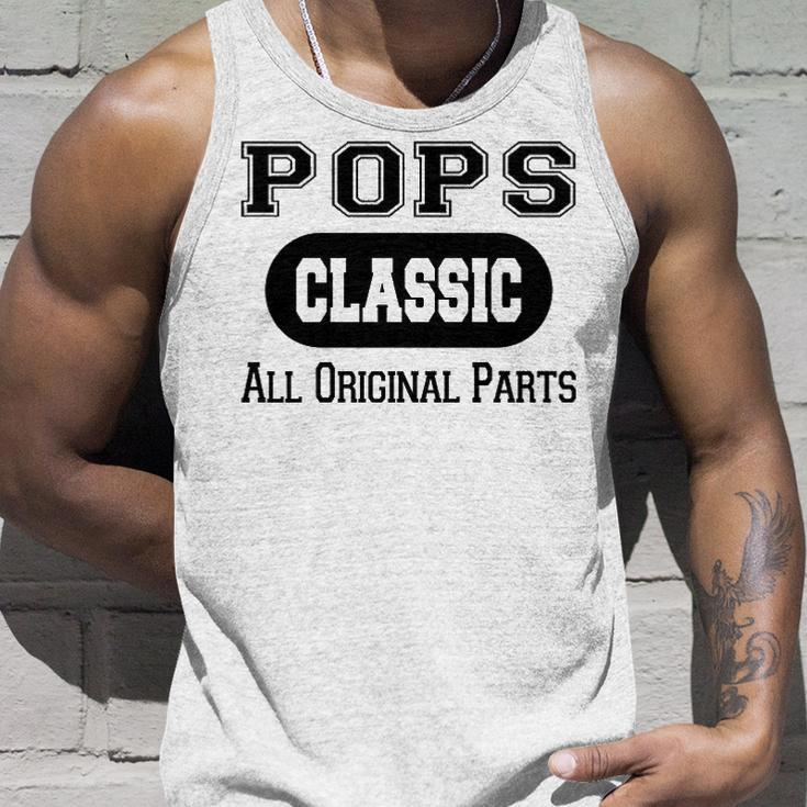 Pops Grandpa Gift Classic All Original Parts Pops Unisex Tank Top Gifts for Him