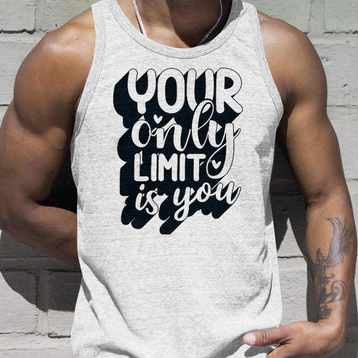 Positive Quote Your Only Limit Is You Kindness Saying Unisex Tank Top Gifts for Him