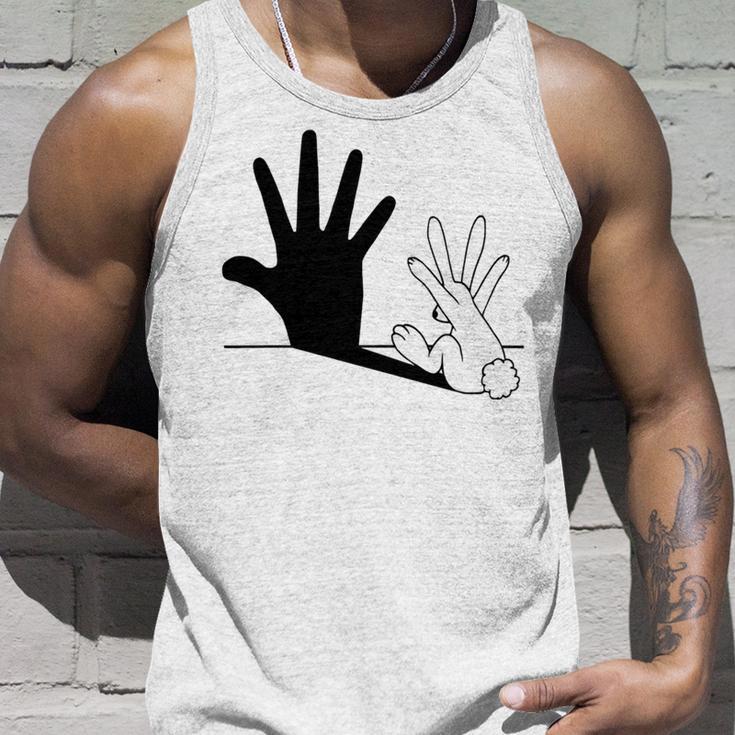 Rabbit Hand Shadow Unisex Tank Top Gifts for Him