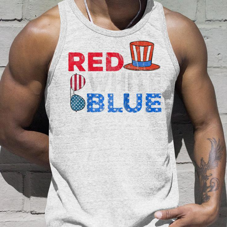 Red White Blue American Flag 4Th Of July Funny Gift Mom Dad Unisex Tank Top Gifts for Him
