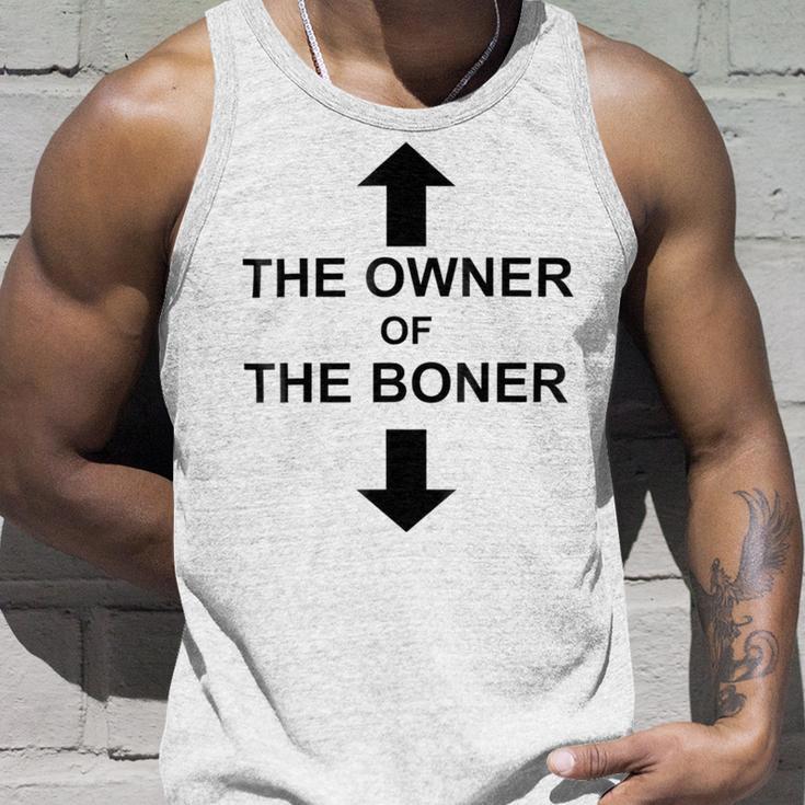 The Owner Of The Boner Unisex Tank Top Gifts for Him