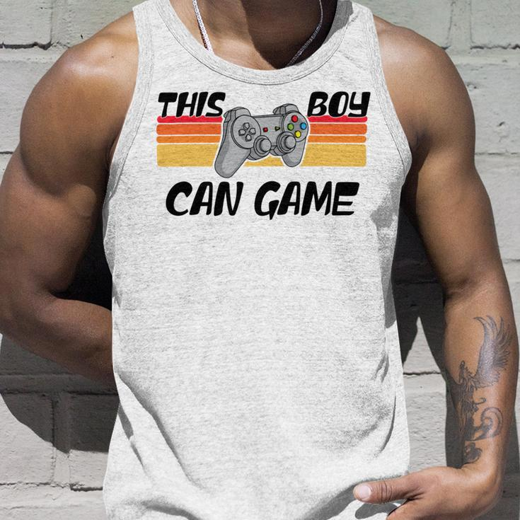 This Boy Can Game Funny Retro Gamer Gaming Controller Unisex Tank Top Gifts for Him