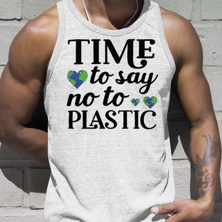 Time To Say No To Plastic Unisex Tank Top Gifts for Him